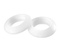 TA-VIGOR 50Pcs Rubber Grommets Cable Wire Protector, 20mm Conductor Wiring Blanking Gasket Ring Grommets, White Electrical Cable Hole Plugs Wire Gaskets for Protecting Wires, Cables and Plugs