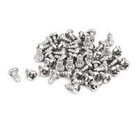 TA-VIGOR 50Pcs Self Tapping Screws, M2.2 Phillips Pan Head Screw, 4.5mm Round Head Tapping Screws, Stainless Steel Machine Wood Fasteners Bolts for Wood, Drywall, Furniture, Repairing