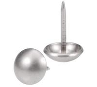 TA-VIGOR 50Pcs Silver Upholstery Tacks - Decorative Metal Thumb Tacks for Furniture, Upholstered Chairs, Cork Board, DIY Crafts & Home Decor (11 x 17mm)