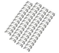 TA-VIGOR 50Pcs T4 Clips Bracket Hanger, Fluorescent Tube Light Fixture Holder Clamps for Integrated Tube Light Fixture LED Bulbs Ceiling Lamp to Prevent Sagging, Stainless Steel