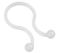 TA-VIGOR 50Pcs Twist Lock Cable Wire Ties, 10.5mm Dia Nylon U Shape Save Place, Wire Organizer for Laptop Power Line, USB Cable, Earphone Cord, Ethernet Cable, White