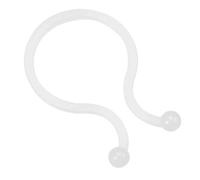 TA-VIGOR 50Pcs Twist Lock Cable Wire Ties, 22mm Dia Nylon U Shape Save Place, Wire Organizer for Laptop Power Line, USB Cable, Earphone Cord, Ethernet Cable, White