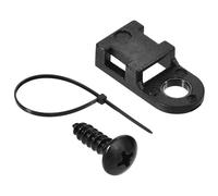 TA-VIGOR 50Sets Nylon Cable Tie Mount Base, 19mm x 9mm x 4.6mm Saddle Type Mount Wire Holder, Cable Zip Ties, Adjustable Cable Tie Holder with Screws and Ties for Wire and Cable Tidy, Black