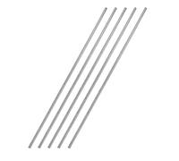 TA-VIGOR 5Pcs 2.5mm x 300mm Stainless Steel Round Rods Metal Solid Bars