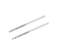 TA-VIGOR 5Pcs 2mm Diamond Twist Drill Bit, Diamond Tipped Drill Bit Set Rotary Tools Heavy Duty Micro Diamond Drill Bit Set for Glass Wood Jade Stone Tile