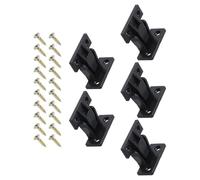 TA-VIGOR 5pcs 48x21mm Plastic Fitting Furniture Panel, Push-On Joint Brackets Corner Buckle with Screws for Roman Column Connection for Cabinet, Shelves, Bookcases& Furniture