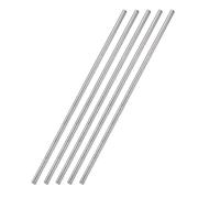TA-VIGOR 5Pcs 4mm x 300mm Stainless Steel Round Rods Metal Solid Shaft Bars