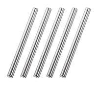 TA-VIGOR 5Pcs 8mm x 100mm Stainless Steel Round Rods, Metal Solid Round Shaft Rods Lathe Bar Stock for DIY Crafts Car Helicopter Airplane Model