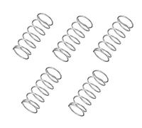 TA-VIGOR 5Pcs Compressed Spring, 10mm OD,0.7mm Wire Size,25mm Free Length Dual Extended Durable Dual Hook Tension Spring for Furniture Screen Doors Repair Projects