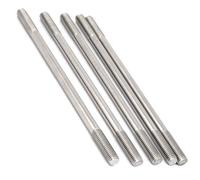 TA-VIGOR 5Pcs Double End Threaded Stud Screw Bolt, M10x200mm 304 Stainless Steel Rod Bolts Thread Reducer Adapter, Adjustable Push Rod Stud for Furniture Hardware Machinery Maintenance and Fixes