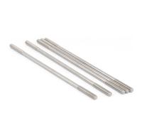 TA-VIGOR 5Pcs Double End Threaded Stud Screw Bolt, M5x150mm 304 Stainless Steel Rod Bolts Thread Reducer Adapter, Adjustable Push Rod Stud for Furniture Hardware Machinery Maintenance and Fixes