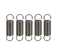 TA-VIGOR 5Pcs Extension Compressed Spring,1mm Wire Diameter, 10mm Outer Dia, 40mm Free Length Steel Dual Hook Tension Spring for DIY Repair, Mechanical Equipment, Industrial Use
