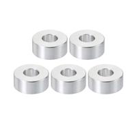 TA-VIGOR 5Pcs M10 Aluminum Spacer, 10.5mm ID x 24mm OD x 10mm Length Metal Round Standoff Bushing Plain Finish Spacer for Mechanical and DIY Projects for M10 Screws Bolts and Rods