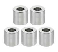 TA-VIGOR 5Pcs M5 Aluminum Spacer, 5.2mm ID x 10mm OD x 10mm Length Metal Round Standoff Bushing Plain Finish Spacer for Mechanical and DIY Projects for M5 Screws Bolts and Rods