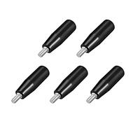 TA-VIGOR 5Pcs M6 x 50mm Male Thread Revolving Handwheel Knob, Thread Screw Knob with Plastic Bakelite Revolving Handle Grip for Industry Lathe Milling Machine