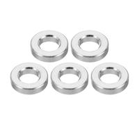 TA-VIGOR 5Pcs M8 Aluminum Spacer, 8.2mm ID x 16mm OD x 4mm Length Metal Round Standoff Bushing Plain Finish Spacer for Mechanical and DIY Projects for M8 Screws Bolts and Rods