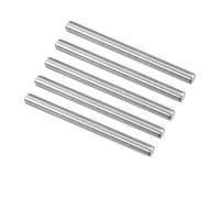 TA-VIGOR 5Pcs M8 x 55mm Fully Threaded Rod, 304 Stainless Steel Studding Rod Bar, Right Hand Threads Rods for Anchor Bolts, Clamps, Hangers and U-Bolts