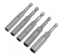 TA-VIGOR 5Pcs Nut Setter Driver Drill Bit Set, 6mm 7mm 8mm 9mm 10mm Hex Shank Quick Change, 1/4 inch Nut Driver Set for Woodworking, Machine Maintenance, Auto Repairing, Furnitures, No-Magnetic