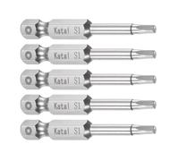 TA-VIGOR 5pcs S1 Square Screwdriver Bit Set 1/4" Hex Shank 50mm Magnetic Screwdriver Bits for Drill Driver & Power Tools