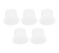 TA-VIGOR 5Pcs Silicone Hole Plugs, 11mm Diameter Hole Stoppers, Soft Flexible Rubber Panel Seal Cover Flush Type Panel Round for Kitchen Rubber Bulkheads Waterproof Sealing Plugs, White