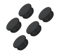 TA-VIGOR 5Pcs Silicone Snap in Locking Hole Plugs, 28mm Diameter Hole Stoppers, Rubber Panel Seal Cover Flush Type Panel Round for Kitchen Rubber Bulkheads Waterproof Sealing Plugs, Black
