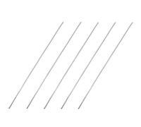 TA-VIGOR 5Pcs Stainless Steel Round Rods, 1mm x 100mm Metal Solid Round Shaft Rods Lathe Bar Stock for DIY Crafts Car Helicopter Airplane Model