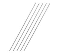 TA-VIGOR 5Pcs Stainless Steel Round Rods, 2mm x 300mm Metal Solid Round Shaft Rods Lathe Bar Stock for DIY Crafts Car Helicopter Airplane Model