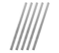 TA-VIGOR 5Pcs Stainless Steel Round Rods, 8mm x 250mm Metal Solid Round Shaft Rods Lathe Bar Stock for DIY Crafts Car Helicopter Airplane Model