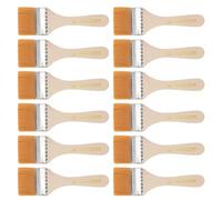 TA-VIGOR 6 inch (50mm) Soft Nylon Bristle Paint Brushes Orange 12pc