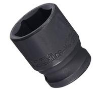 TA-VIGOR 6-Point Impact Socket, 1/2-Inch Drive 22mm Spindle Axle Nut Socket Driver, Durable CR-V Steel 39mm Length Nut Impact Socket for Auto Repair Easy Removal, Shallow Metric Sizes