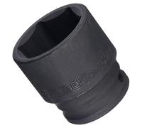 TA-VIGOR 6-Point Impact Socket, 1/2-Inch Drive 32mm Spindle Axle Nut Socket Driver, Durable CR-V Steel 44mm Length Nut Impact Socket for Auto Repair Easy Removal, Shallow Metric Sizes
