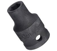 TA-VIGOR 6-Point Impact Socket, 1/2-Inch Drive 9mm Spindle Axle Nut Socket Driver, Durable CR-V Steel 38mm Length Nut Impact Socket for Auto Repair Easy Removal, Shallow Metric Sizes