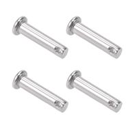 TA-VIGOR 6 x 25mm Clevis Pin Single Hole 304 Stainless Steel Flat Head 4pc