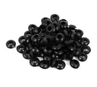 TA-VIGOR 68Pcs Rubber Grommets Cable Wire Protector, 6mm Conductor Wiring Blanking Gasket Ring Grommets, Black Electrical Cable Hole Plugs Wire Gaskets for Protecting Wires, Cables and Plugs