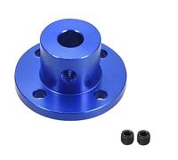 TA-VIGOR 6mm Rigid Flange Coupling H15xD15mm Motor Guide Shaft Coupler Motor Connector, Aluminum Alloy Shaft Axis Fittings for DIY RC Model Motors, Blue