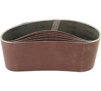 TA-VIGOR 6Pcs 100mm x 610mm Sanding Belt 800 Grit, 4 Inch x 24 Inch Aluminum Oxide Sandpaper Belts for Portable Strip Sander Wood Finishing Metal Drywall Polishing Sharpening Abrasive Paper