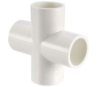 TA-VIGOR 6Pcs 20mm Cross 4 Way PVC Pipe Fittings, Tee Corner Elbow Connectors and Water Tubing Joint Adapters for DIY Shelf, Garden Frame, Greenhouse or Tent Structure Assembly