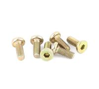 TA-VIGOR 6pcs M6x15mm Hex Socket Machine Screws Bolts, Zinc Plated Flat Head Carbon Steel Full Thread Furniture Bolt for Furniture Assembly, Machinery, Woodworking, Machinery Industry & DIY