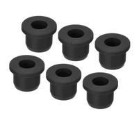 TA-VIGOR 6Pcs Rubber Grommet Mount Dia 13mm, Round T Type Silicone Grommet Seal Protection Flexible Hole Plug for Cable Pipe for Organizing and Protecting Cord