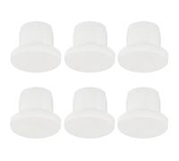 TA-VIGOR 6Pcs Silicone Hole Plugs, 10mm Diameter Hole Stoppers, Soft Flexible Rubber Panel Seal Cover Flush Type Panel Round for Kitchen Rubber Bulkheads Waterproof Sealing Plugs, White