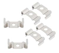 TA-VIGOR 6Pcs T4 Clips Bracket Hanger, Fluorescent Tube Light Fixture Holder Clamps for Integrated Tube Light Fixture LED Bulbs Ceiling Lamp to Prevent Sagging, Stainless Steel