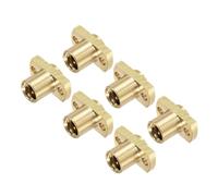 TA-VIGOR 6Pcs T8 Lead Screw Trapezoidal Nut, 2mm Pitch 8mm Lead for Lead Screw Stepper Motor 3D Printer Part Brass Tone