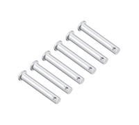TA-VIGOR 8 x 55mm Clevis Pins Single Hole Zinc-Plated Steel Flat Head 6pc
