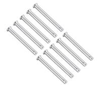 TA-VIGOR 8 x 80mm Clevis Pins Single Hole Zinc-Plated Steel Flat Head 10pc