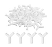 TA-VIGOR 800Pcs Y Shaped Tile Spacers 3mm 1/8 Inch, Plastic Wall & Floor Tile Spacers for Hexagon Ceramic Porcelain Mosaic Installation, Reusable Spacers Tiling Tools, White