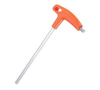 TA-VIGOR 8mm T-Handle Hex Key Wrench CR-V Steel T-Bar Spanner with Double-Head Design for Automotive Bicycle Motorcycle and Household Repairs, Orange