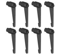 TA-VIGOR 8Pcs Adjustable Clamping Lever Handles, M10 Female Thread Knobs Rotating Screw Locking Quick Release Ratchet Push Button Handle for Machinery Equipment