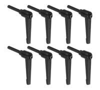 TA-VIGOR 8Pcs Adjustable Clamping Lever Handles, M6 x 40mm Locking Quick Release Push Button Ratchet Screw Knobs, Aluminum Alloy Male Thread Stud Bolts Handle for Machinery & Equipment