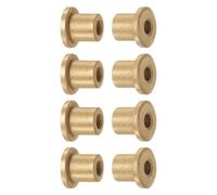 TA-VIGOR 8Pcs Flange Bearing Sleeve 4mm Bore 8mm OD 10mm Length 2mm Flange Thickness Bronze, Self Lubricating Flange Sleeve Bearings & Bearing Sleeve Bushings for Industrial Machinery