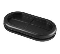 TA-VIGOR 8Pcs Oval Rubber Grommet, 60 x 30mm Double Sided Rubber Hole Plug Closed Grommets Electrical Wire Gasket for Wire Cable Protection